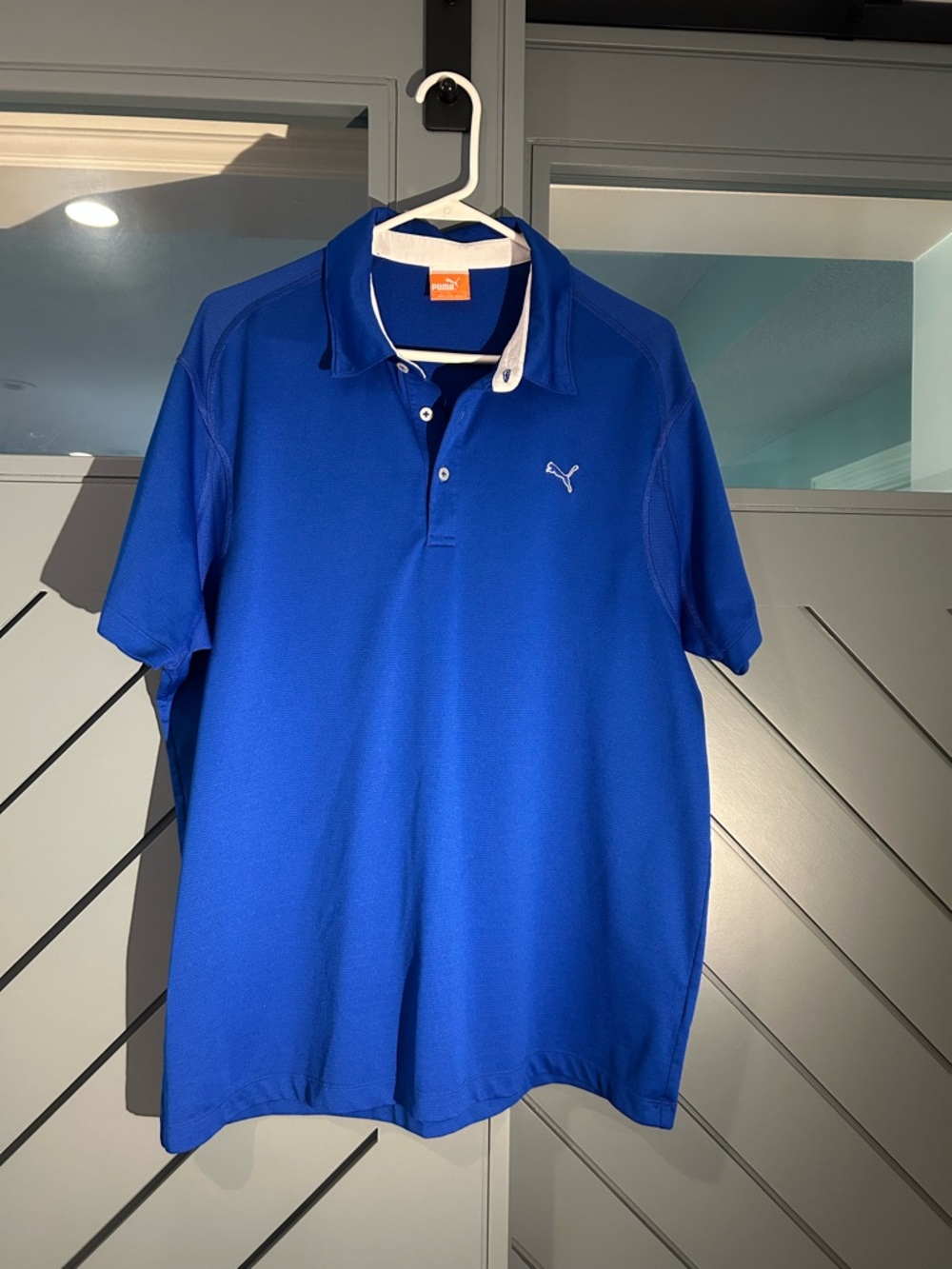Puma Men’s Royal Blue Polo with White Trim